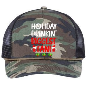 Holiday In' Biggest Fan Funny Xmas Ing Party Fan Funny Gift Retro Rope Trucker Hat Cap