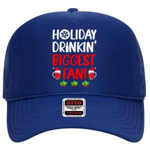 Holiday In' Biggest Fan Funny Xmas Ing Party Fan Funny Gift High Crown Mesh Back Trucker Hat