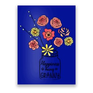 Happiness Is Being A Granny Flower Mother Day Gift Poster