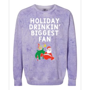 Holiday In' Biggest Fan Funny Xmas Ing Party Fan Funny Gift Colorblast Crewneck Sweatshirt