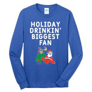 Holiday In' Biggest Fan Funny Xmas Ing Party Fan Funny Gift Tall Long Sleeve T-Shirt