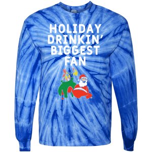 Holiday In' Biggest Fan Funny Xmas Ing Party Fan Funny Gift Tie-Dye Long Sleeve Shirt