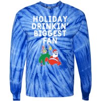 Holiday In' Biggest Fan Funny Xmas Ing Party Fan Funny Gift Tie-Dye Long Sleeve Shirt