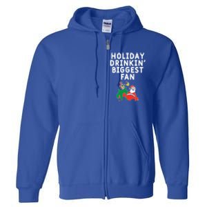 Holiday In' Biggest Fan Funny Xmas Ing Party Fan Funny Gift Full Zip Hoodie