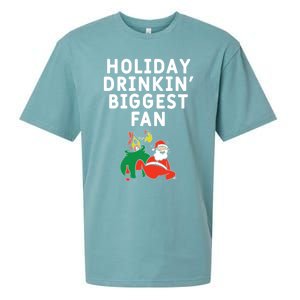 Holiday In' Biggest Fan Funny Xmas Ing Party Fan Funny Gift Sueded Cloud Jersey T-Shirt