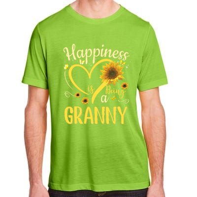 Happiness Is Being A Granny Sunflower Mother's Day Gift Cool Gift Adult ChromaSoft Performance T-Shirt