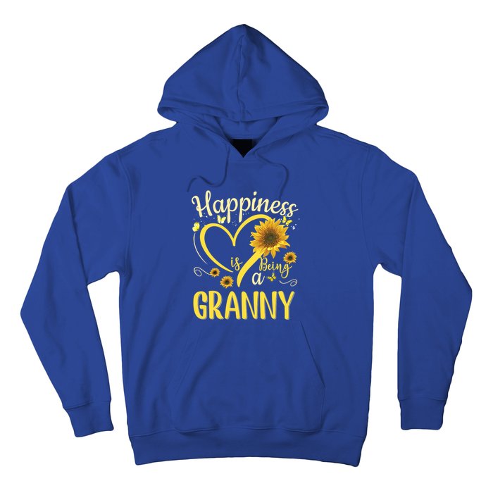 Happiness Is Being A Granny Sunflower Mother's Day Gift Cool Gift Hoodie