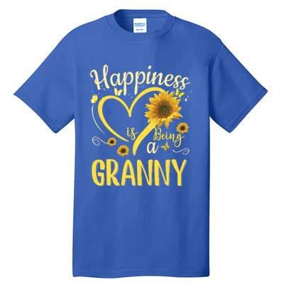 Happiness Is Being A Granny Sunflower Mother's Day Gift Cool Gift Tall T-Shirt