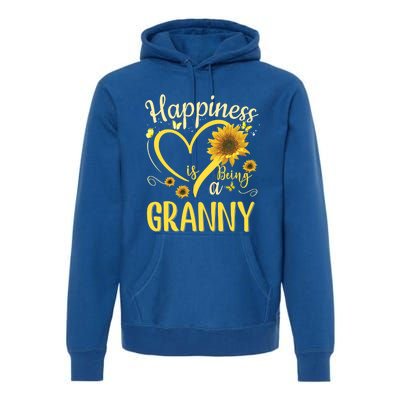 Happiness Is Being A Granny Sunflower Mother's Day Gift Cool Gift Premium Hoodie