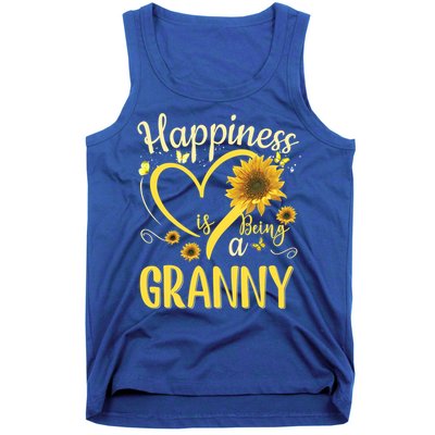 Happiness Is Being A Granny Sunflower Mother's Day Gift Cool Gift Tank Top