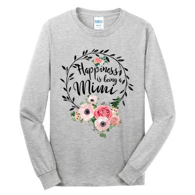 Happiness Is Being A Mimi Shirt Floral Tall Long Sleeve T-Shirt