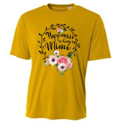 Happiness Is Being A Mimi Shirt Floral Cooling Performance Crew T-Shirt