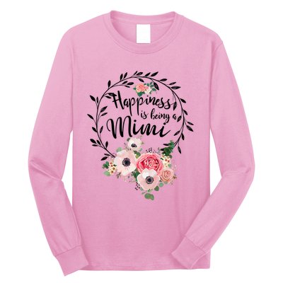 Happiness Is Being A Mimi Shirt Floral Long Sleeve Shirt