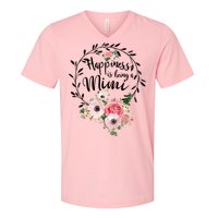 Happiness Is Being A Mimi Shirt Floral V-Neck T-Shirt