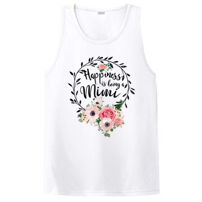 Happiness Is Being A Mimi Shirt Floral PosiCharge Competitor Tank