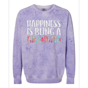 Happiness Is Being A Grandma Mother's Day Colorblast Crewneck Sweatshirt