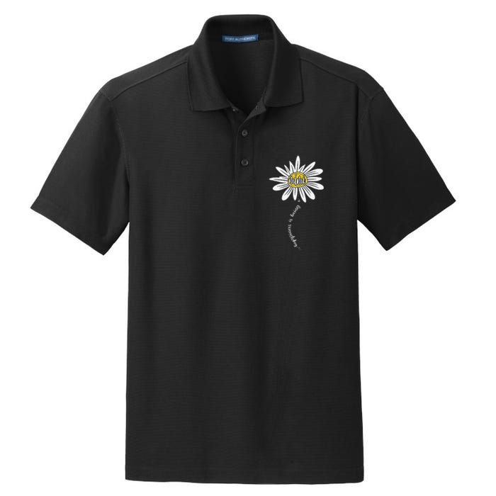 Happiness Is Being A Mimi Daisy Grandma Mother's Day Gifts Dry Zone Grid Polo