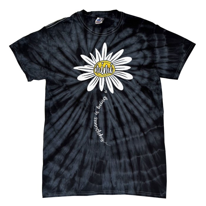 Happiness Is Being A Mimi Daisy Grandma Mother's Day Gifts Tie-Dye T-Shirt