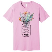 Happiness Is Being A Nani Floral Premium T-Shirt