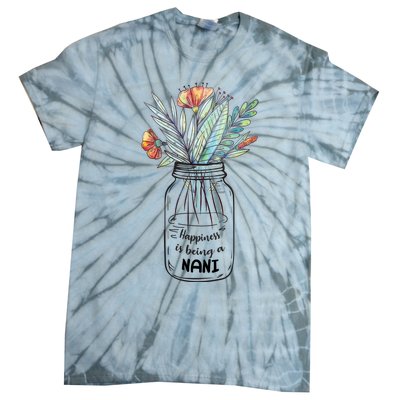 Happiness Is Being A Nani Floral Tie-Dye T-Shirt