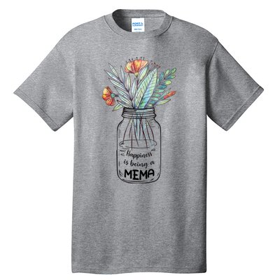 Happiness Is Being A Mema Floral Tall T-Shirt