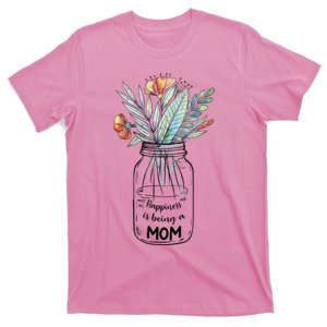 Happiness Is Being A Mom Floral T-Shirt