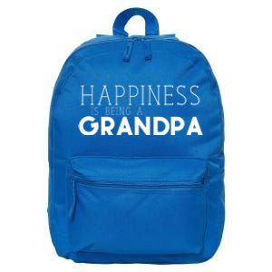 Happiness Is Being A Grandpa Papa Family Funny Gift 16 in Basic Backpack