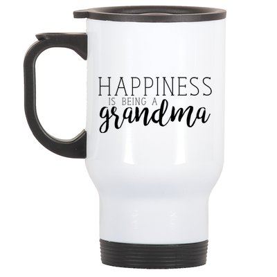 Happiness Is Being A Grandma Nana Family Gift Stainless Steel Travel Mug