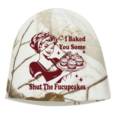 Housewife I Baked You Some Shut The Fucupcakes Kati - Camo Knit Beanie