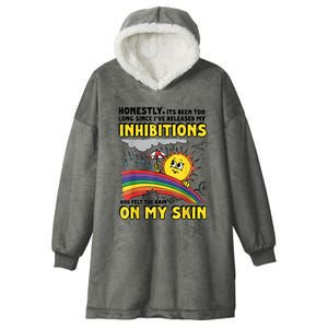 Honestly It’S Been Too Long Since I’Ve Release My Inhibitions And Felt The Rain Hooded Wearable Blanket