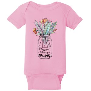 Happiness Is Being A Mawmaw Floral Baby Bodysuit