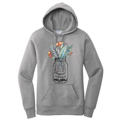 Happiness Is Being A Mawmaw Floral Women's Pullover Hoodie