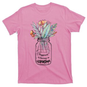 Happiness Is Being A Grandma Floral T-Shirt