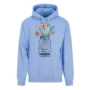 Happiness Is Being A Grandma Floral Unisex Surf Hoodie