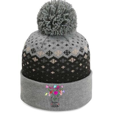 Happiness Is Being Gram Life Flower Art Gram MotherS Day The Baniff Cuffed Pom Beanie