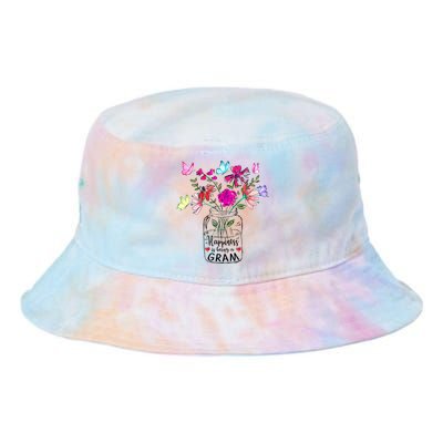 Happiness Is Being Gram Life Flower Art Gram MotherS Day Tie Dye Newport Bucket Hat