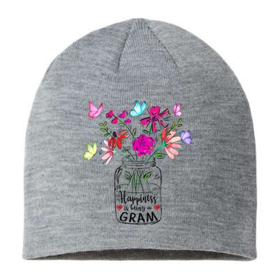 Happiness Is Being Gram Life Flower Art Gram MotherS Day Sustainable Beanie