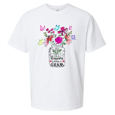 Happiness Is Being Gram Life Flower Art Gram MotherS Day Sueded Cloud Jersey T-Shirt