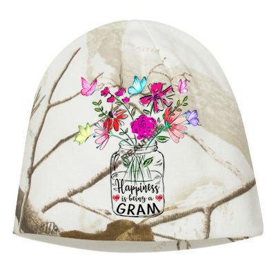 Happiness Is Being Gram Life Flower Art Gram MotherS Day Kati - Camo Knit Beanie