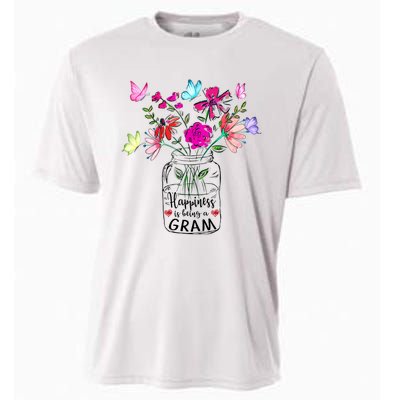 Happiness Is Being Gram Life Flower Art Gram MotherS Day Cooling Performance Crew T-Shirt