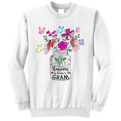 Happiness Is Being Gram Life Flower Art Gram MotherS Day Sweatshirt