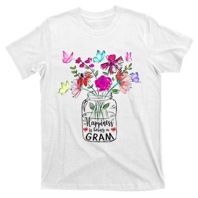 Happiness Is Being Gram Life Flower Art Gram MotherS Day T-Shirt