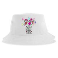 Happiness Is Being Gram Life Flower Art Gram MotherS Day Sustainable Bucket Hat