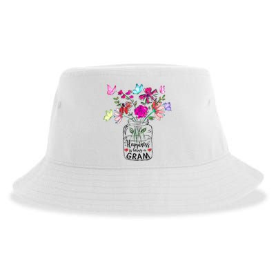 Happiness Is Being Gram Life Flower Art Gram MotherS Day Sustainable Bucket Hat