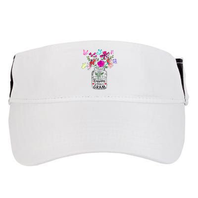 Happiness Is Being Gram Life Flower Art Gram MotherS Day Adult Drive Performance Visor