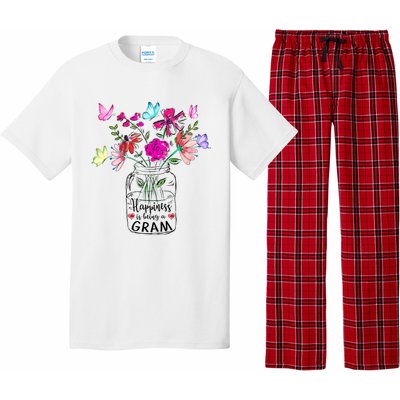 Happiness Is Being Gram Life Flower Art Gram MotherS Day Pajama Set