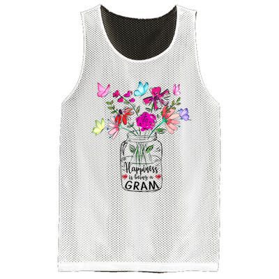 Happiness Is Being Gram Life Flower Art Gram MotherS Day Mesh Reversible Basketball Jersey Tank