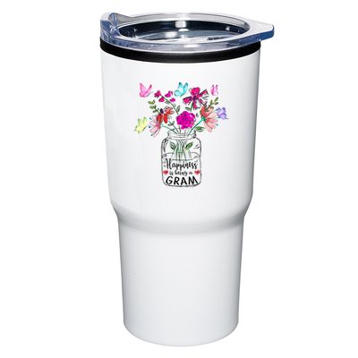 Happiness Is Being Gram Life Flower Art Gram MotherS Day Tumbler