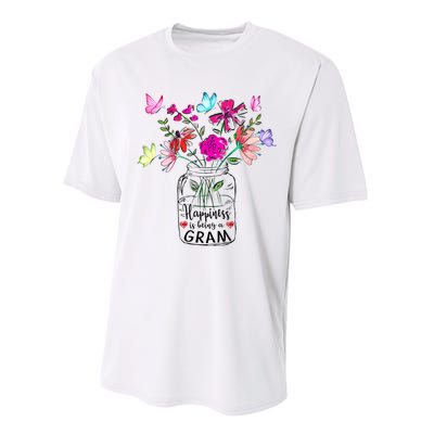 Happiness Is Being Gram Life Flower Art Gram MotherS Day Performance Sprint T-Shirt