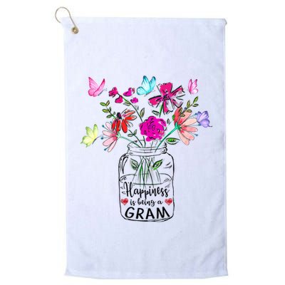 Happiness Is Being Gram Life Flower Art Gram MotherS Day Golf Towel